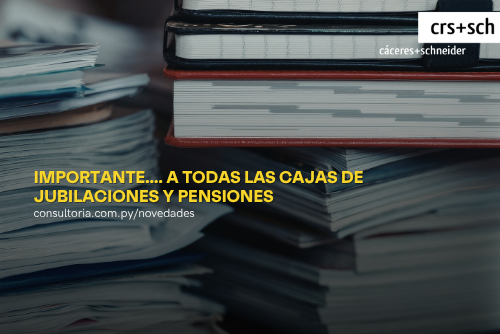 IMPORTANTE…. A TODAS LAS CAJAS DE JUBILACIONES Y PENSIONES
