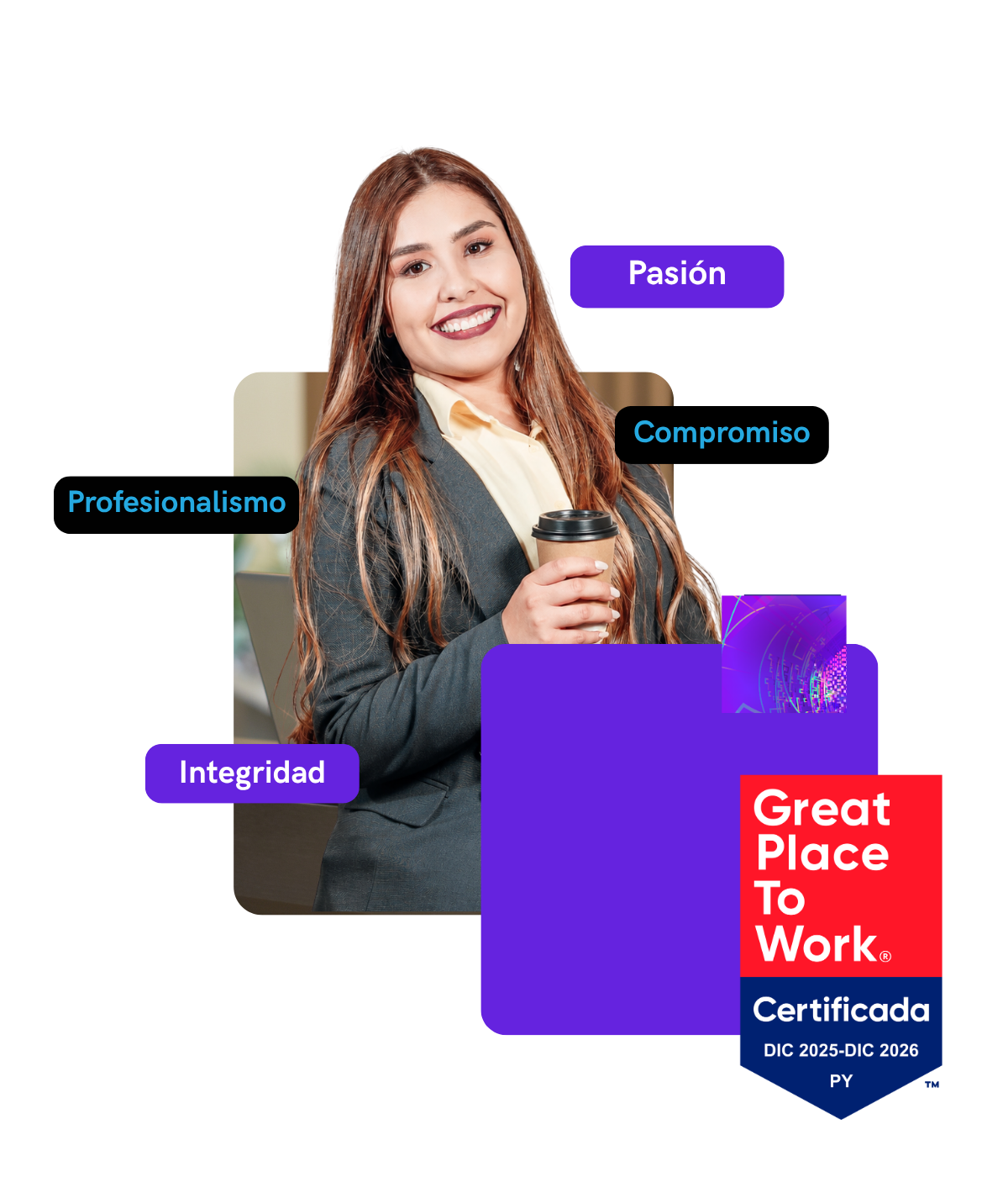 Profesional de CRS+SCH con Pasión, Compromiso, Profesionalismo, Integridad y certificación Great Place to Work